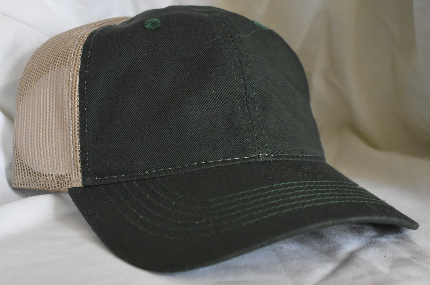 Trucker Hat Tan and Green