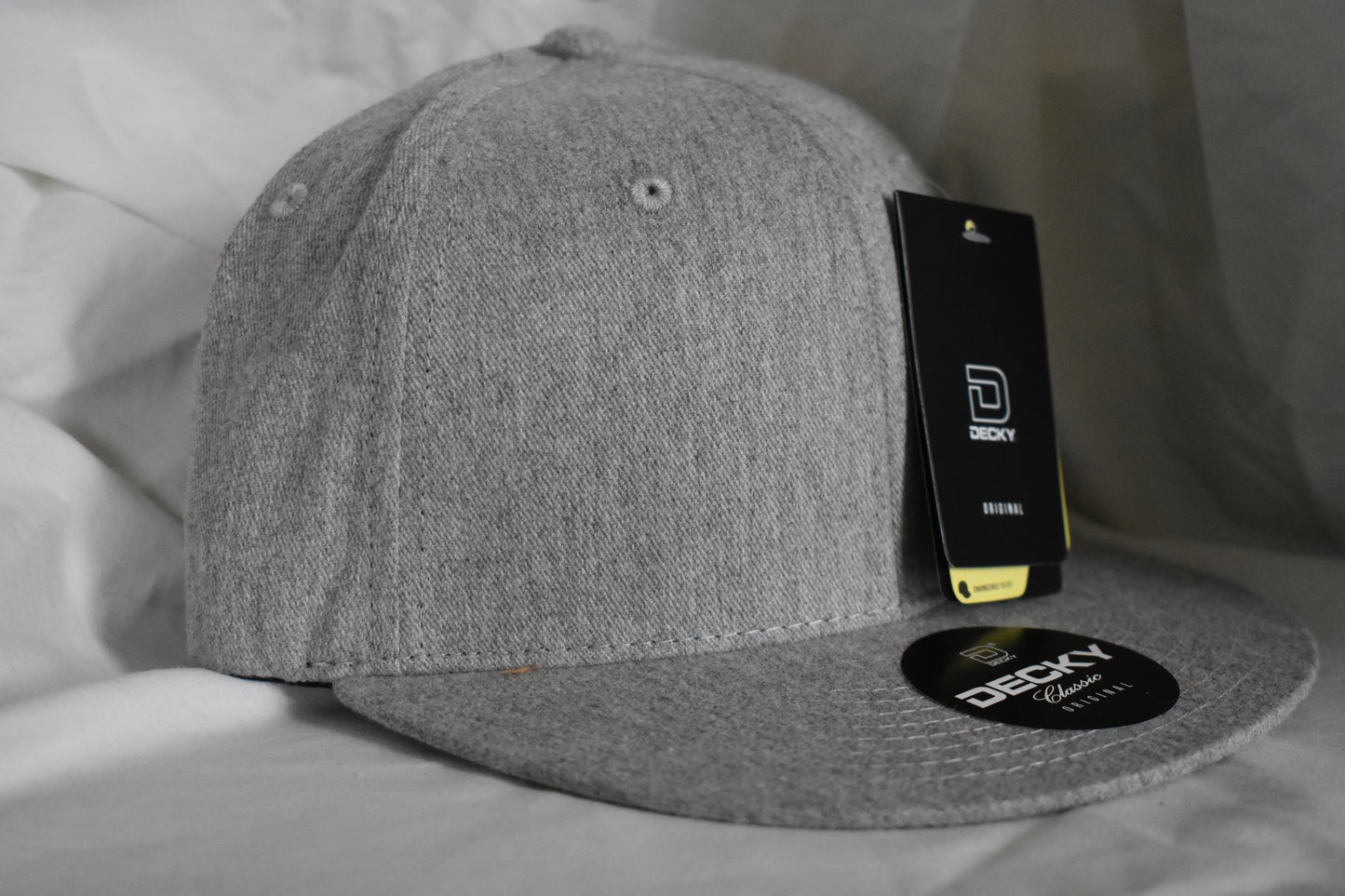 Grey Flat bill Decky Hat