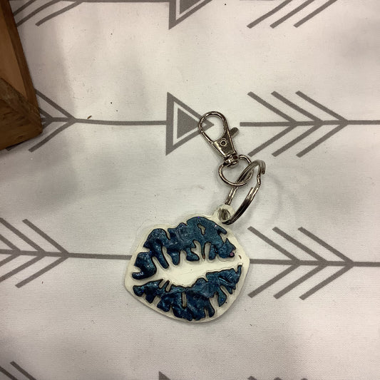 Lip kiss key chain